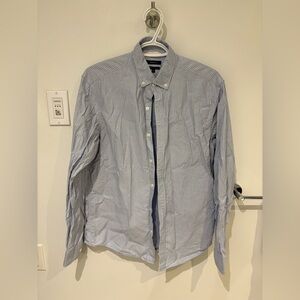 Men's Light Blue Striped Shirt